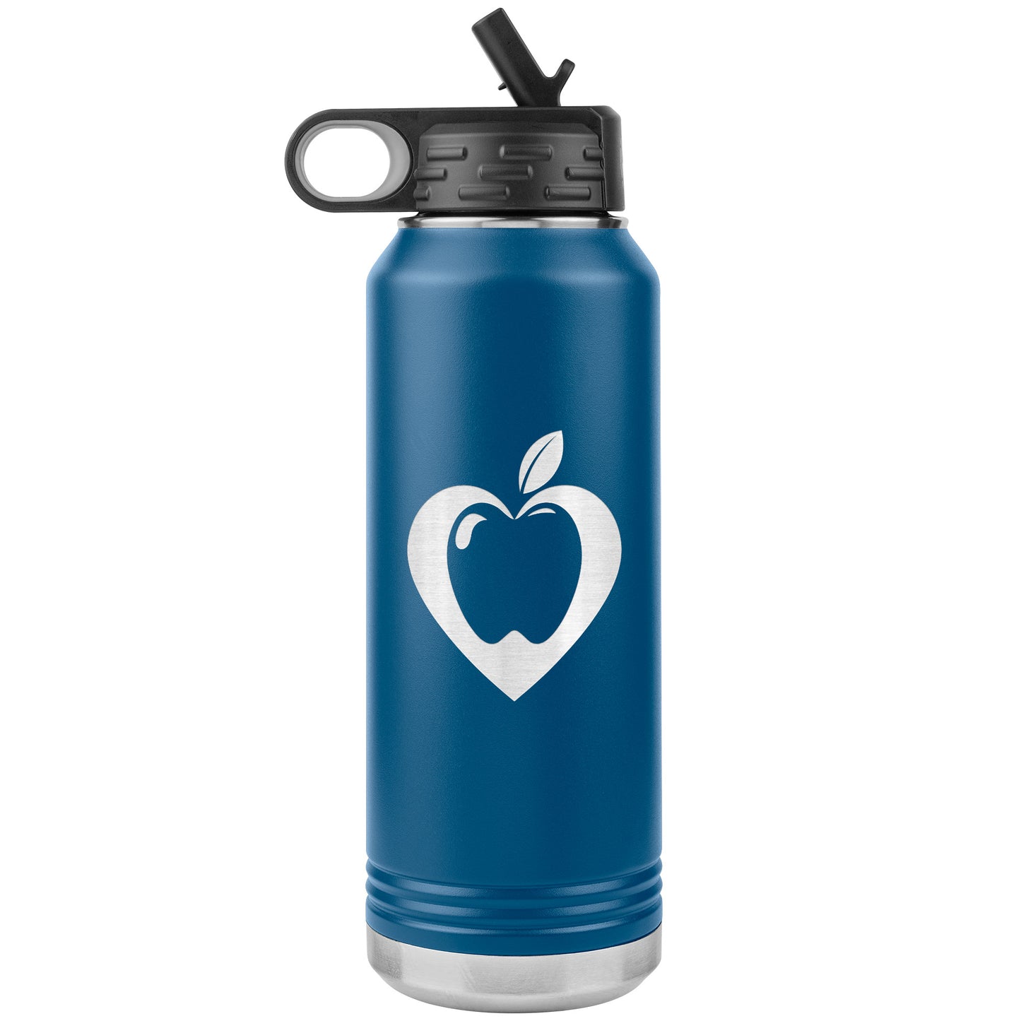 Heart Apple Water Bottle Tumbler