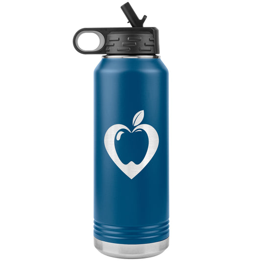 Heart Apple Water Bottle Tumbler