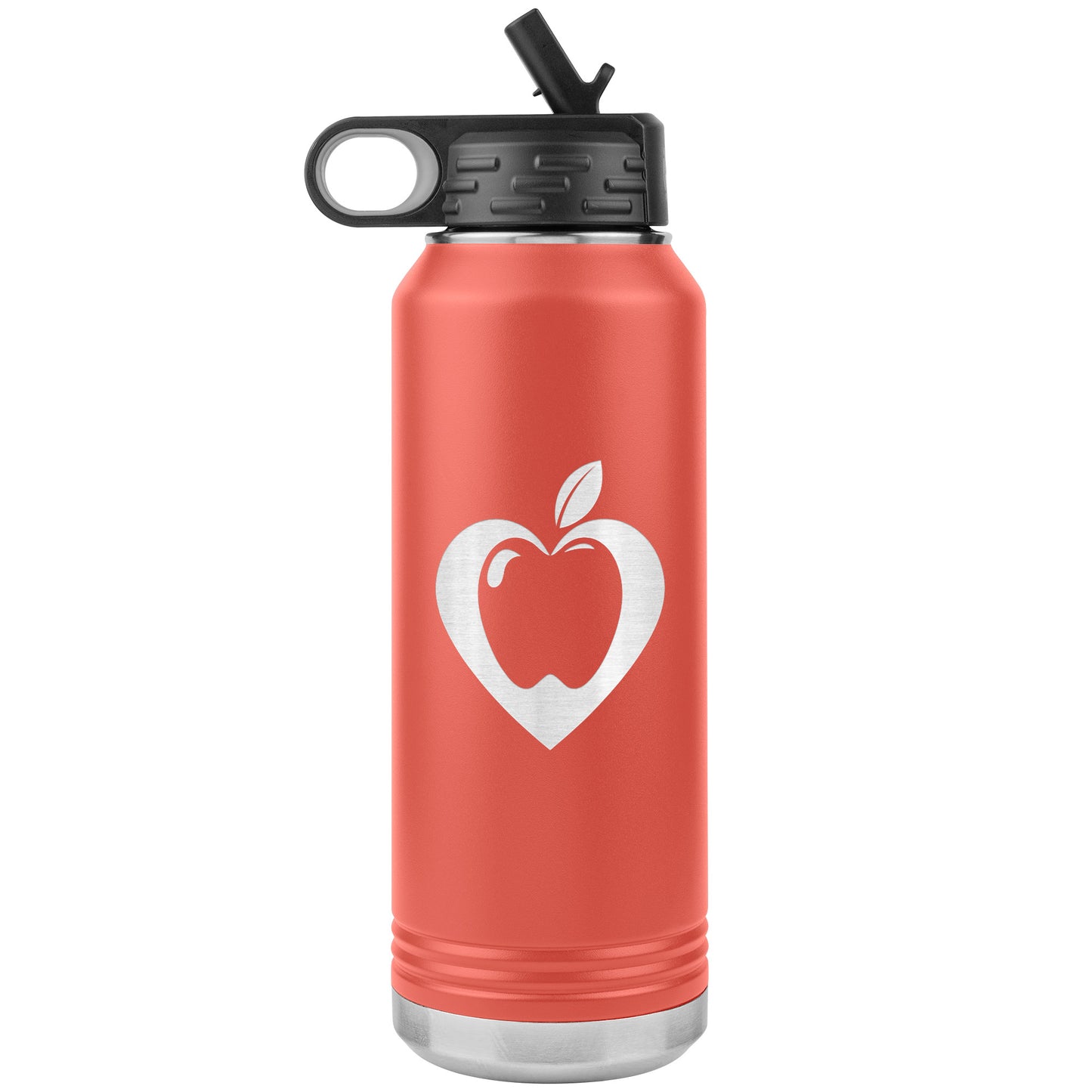 Heart Apple Water Bottle Tumbler