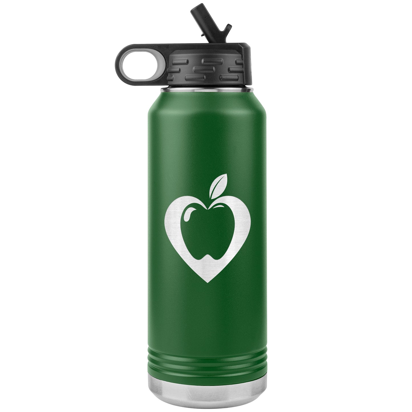 Heart Apple Water Bottle Tumbler