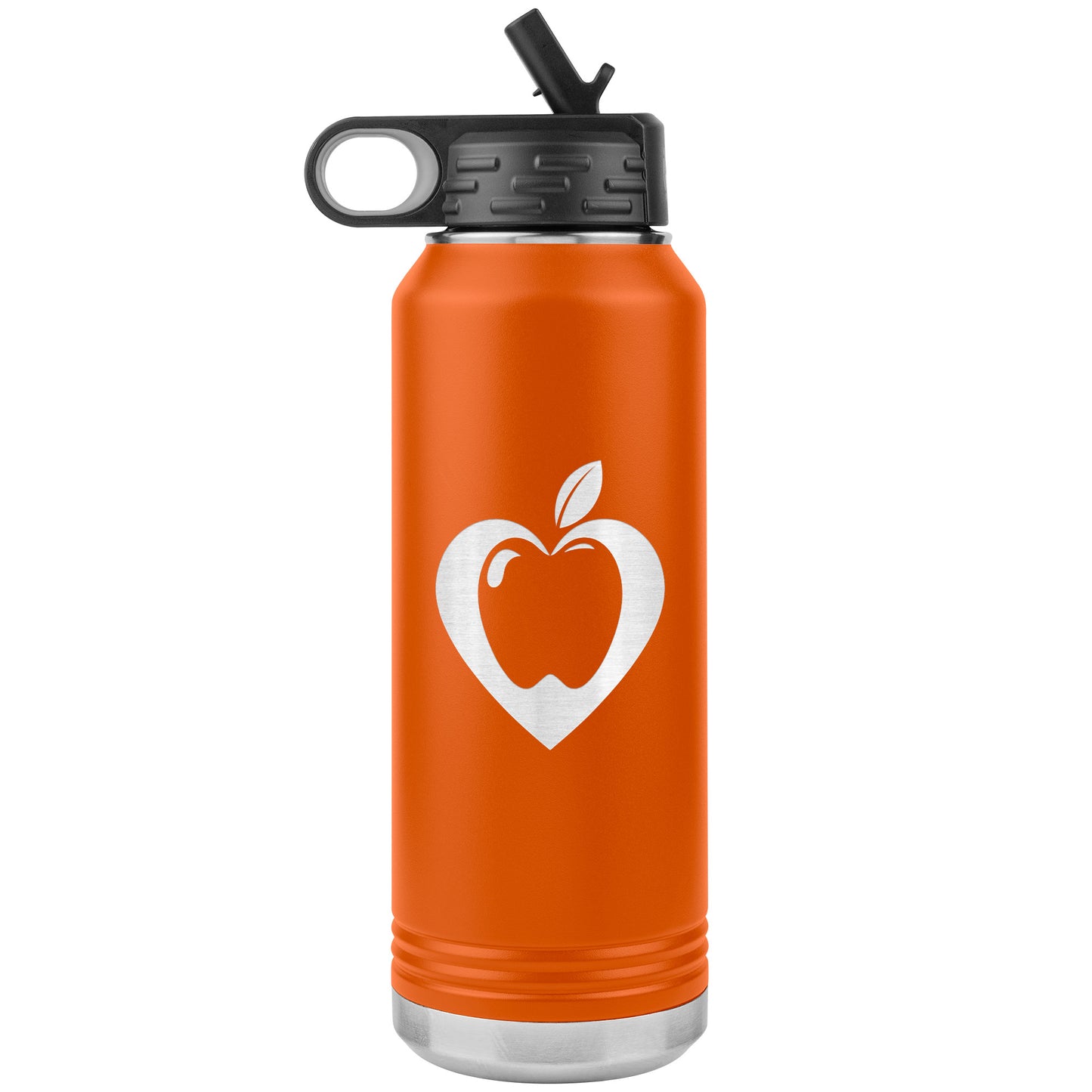 Heart Apple Water Bottle Tumbler