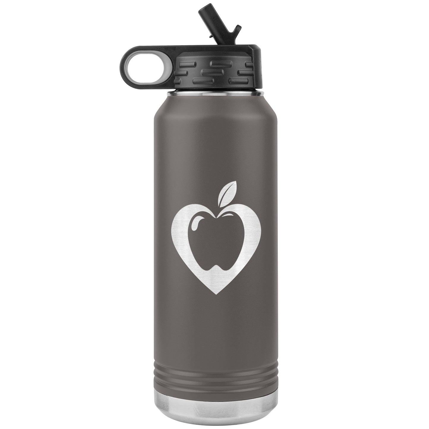 Heart Apple Water Bottle Tumbler