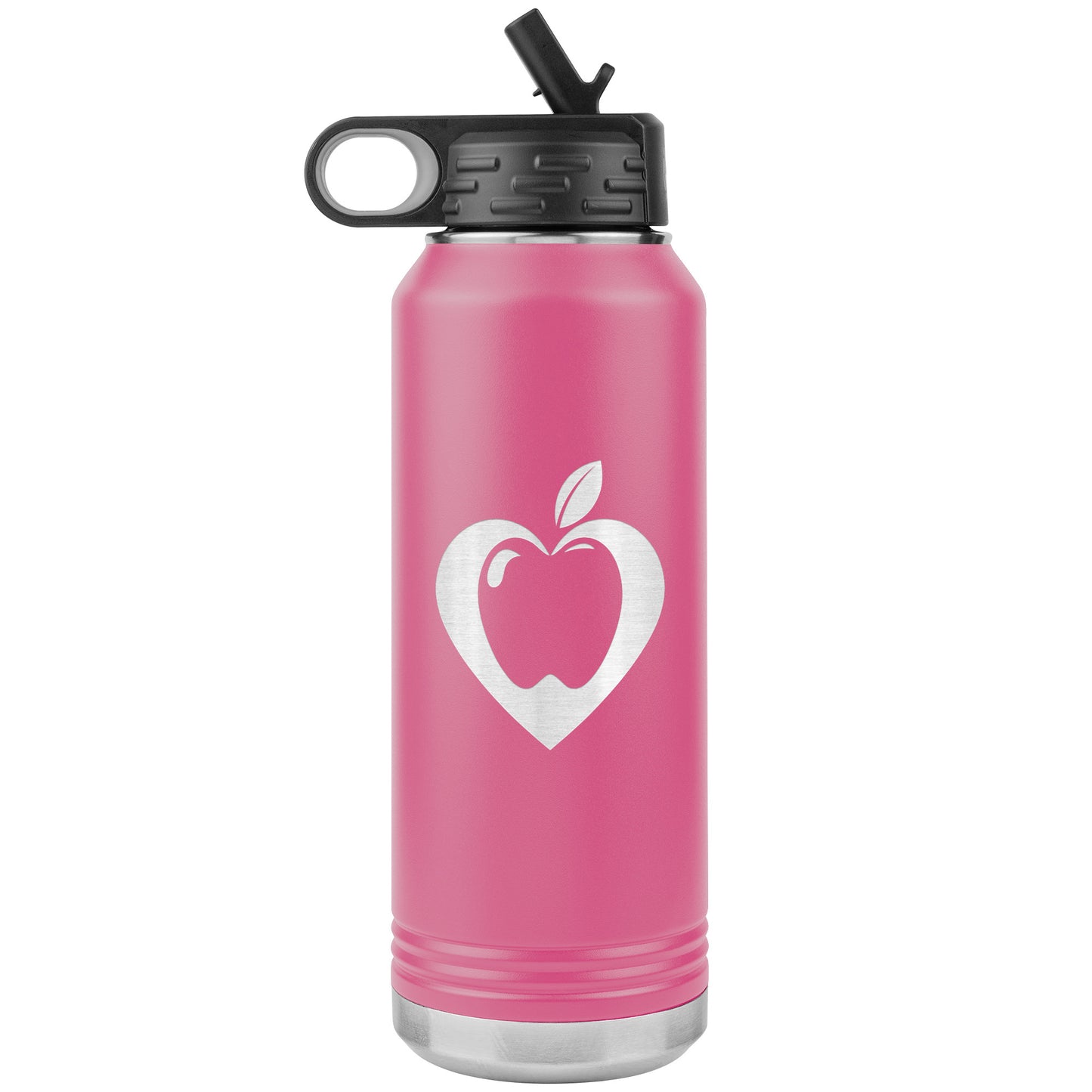 Heart Apple Water Bottle Tumbler