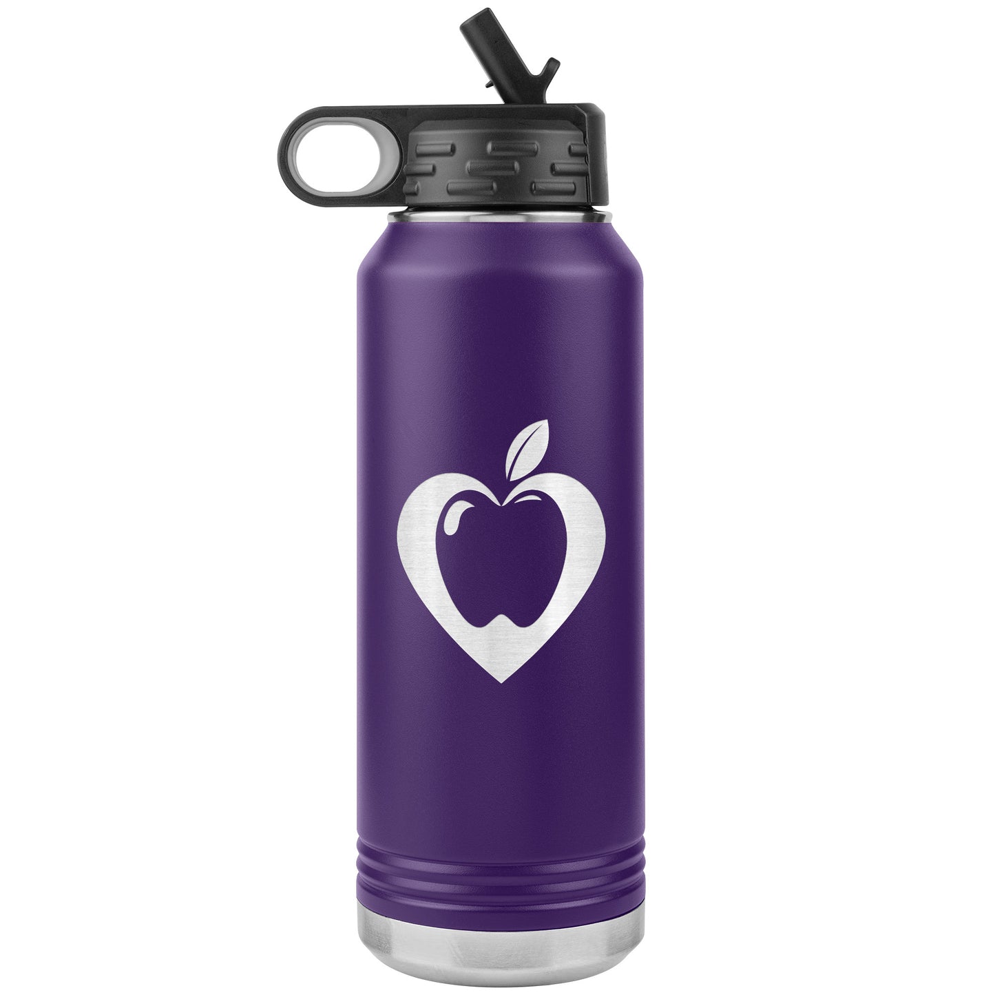 Heart Apple Water Bottle Tumbler