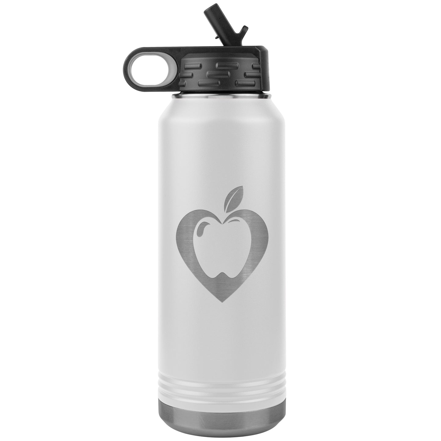 Heart Apple Water Bottle Tumbler