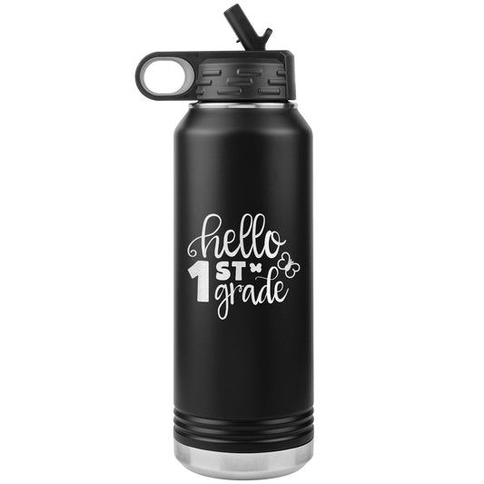 Hello 1st Grade Water Bottle Tumbler