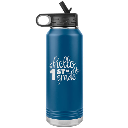 Hello 1st Grade Water Bottle Tumbler