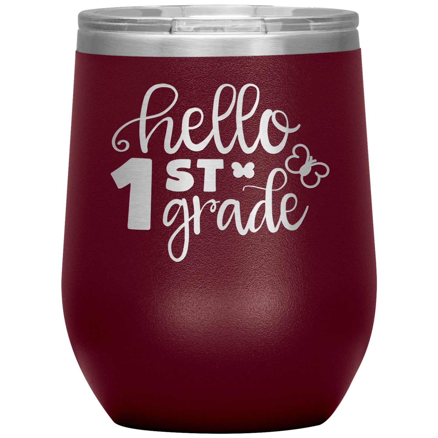 Hello 1st Grade Wine Tumbler