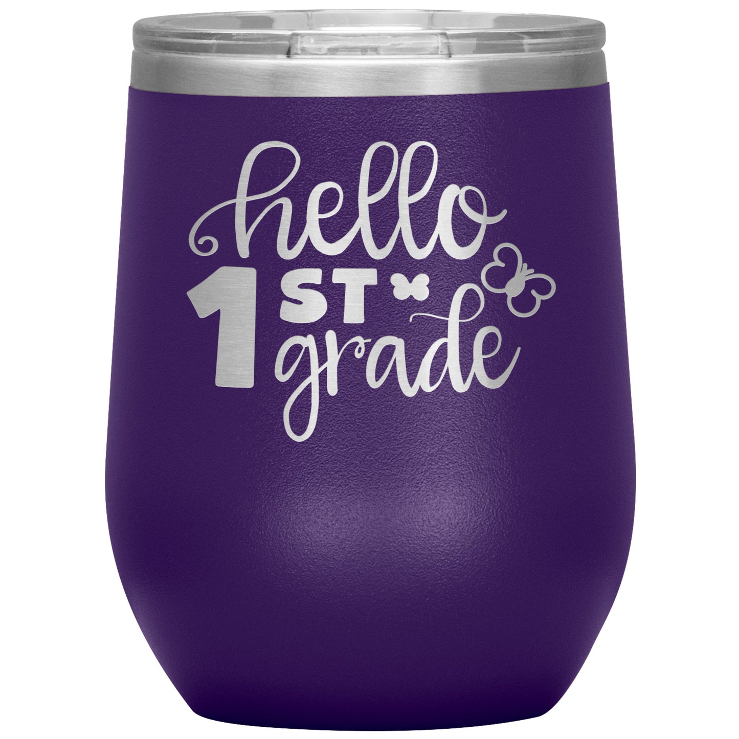 Hello 1st Grade Wine Tumbler