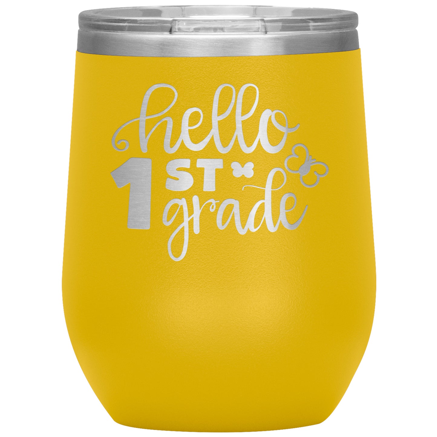 Hello 1st Grade Wine Tumbler