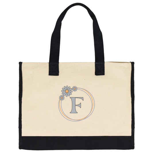 Initial Tote Bag