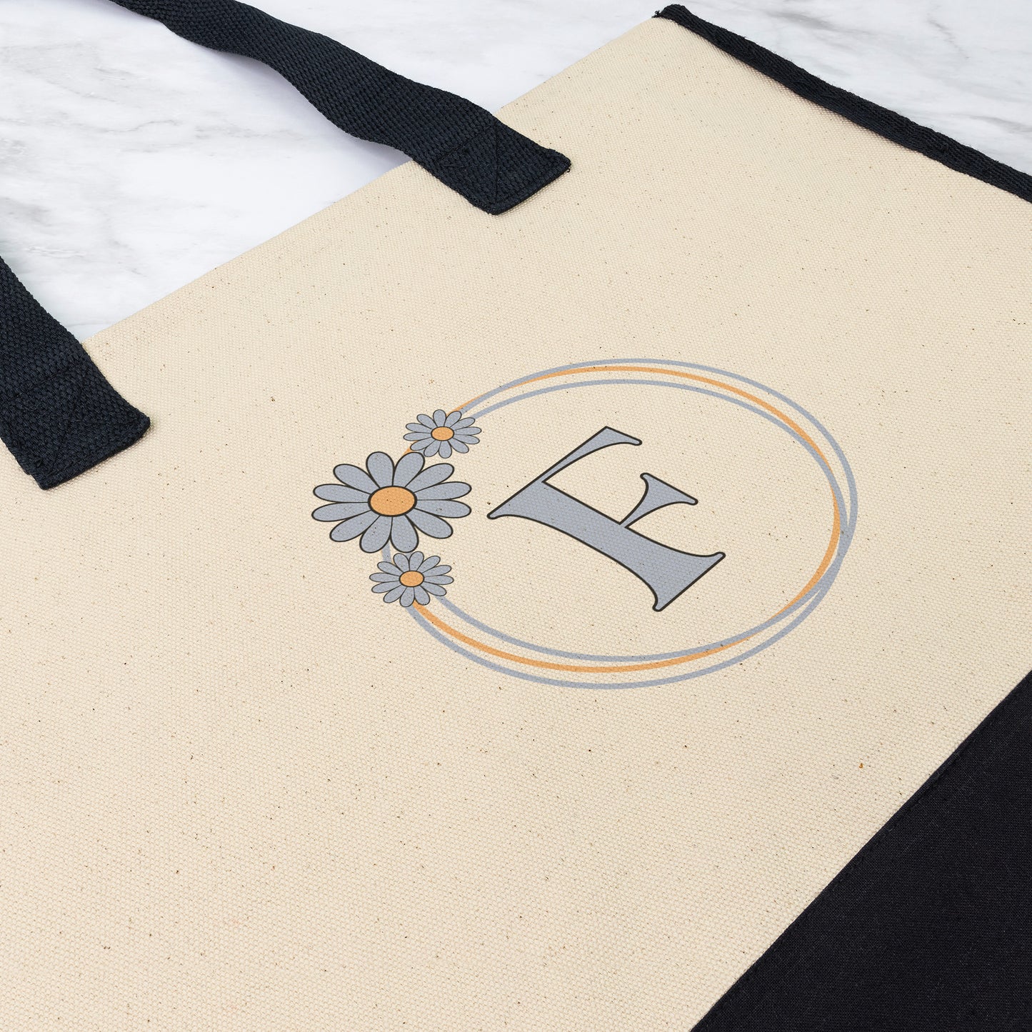 Initial Tote Bag