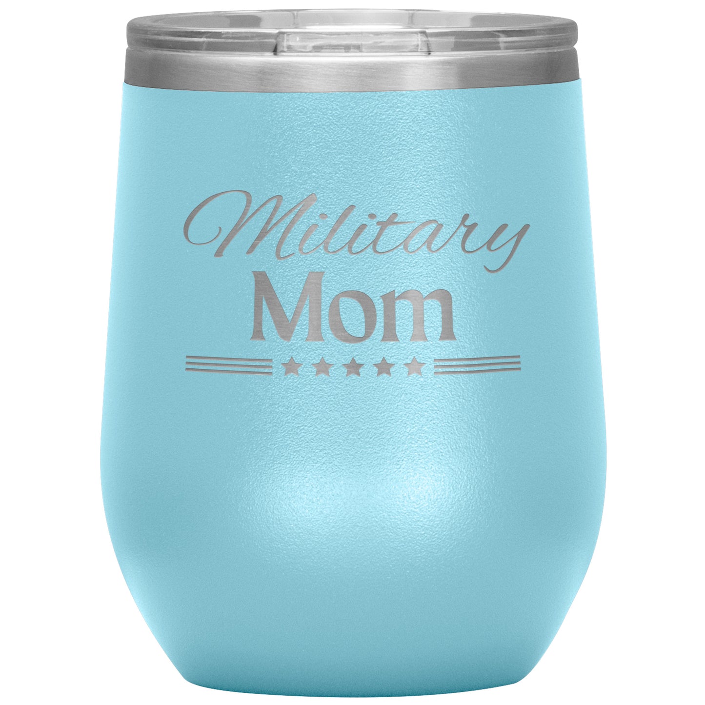 Military Mom Wine Tumbler