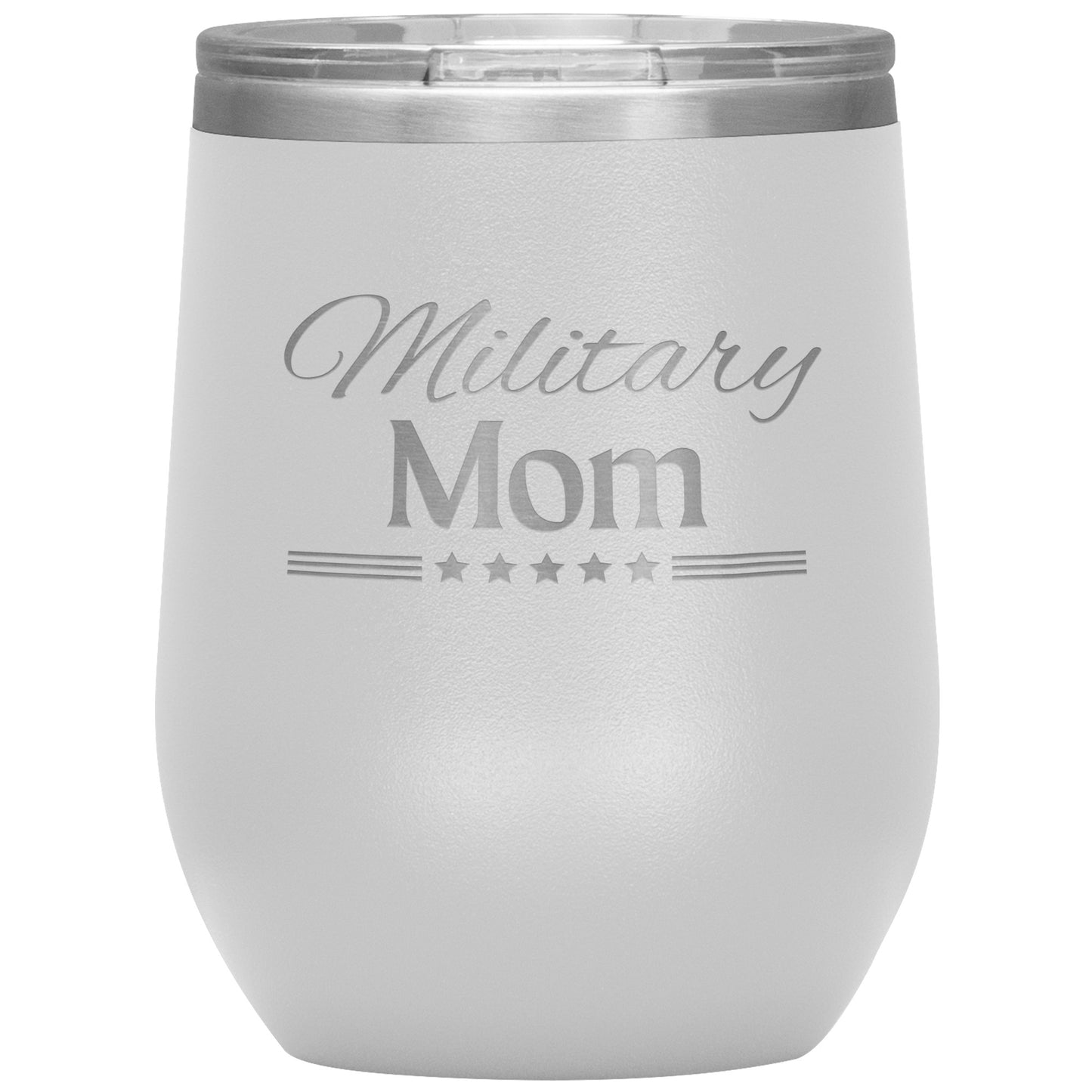 Military Mom Wine Tumbler