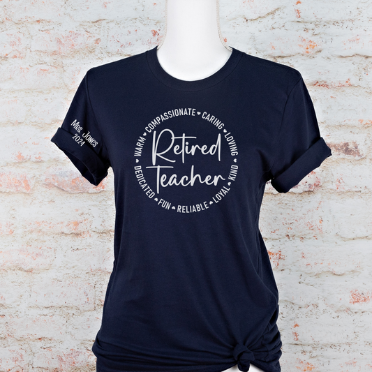 Custom Retired Teacher Unisex T-Shirt