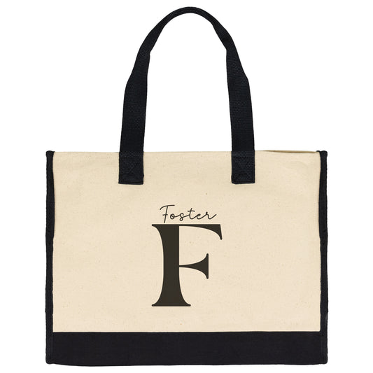 Name and Initial Tote bag