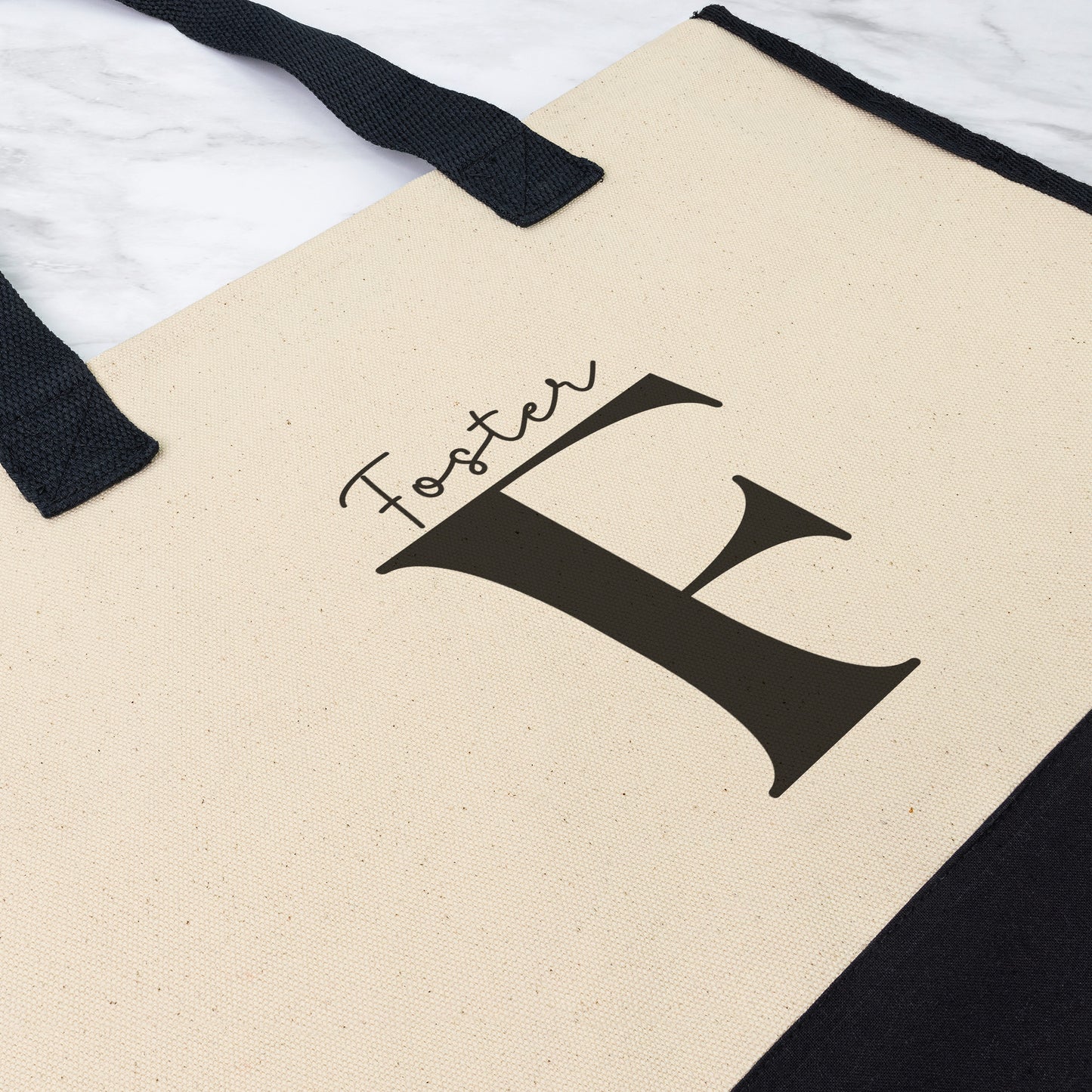 Name and Initial Tote bag