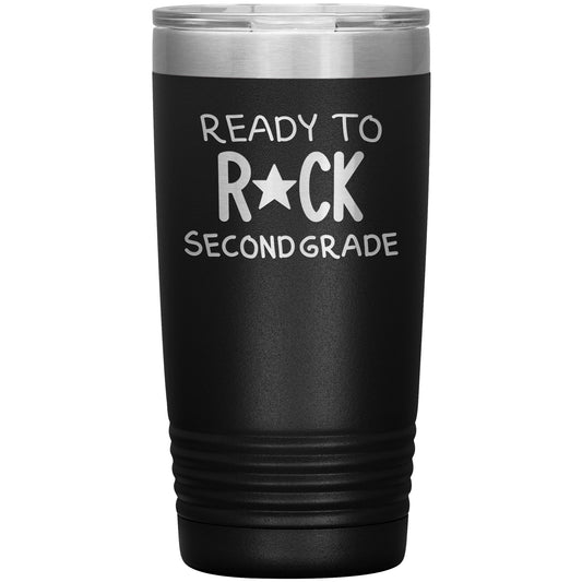 Ready To Rock Second Grade Travel Tumbler