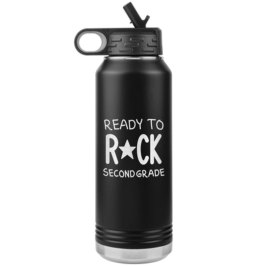 Ready To Rock Second Grade Water Bottle Tumbler