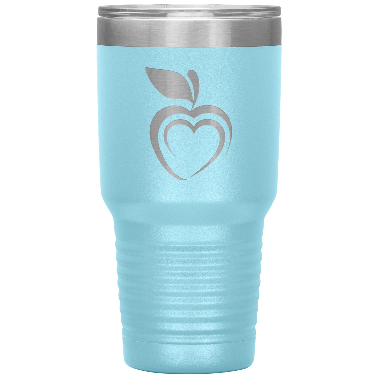 Silhouette Apple Heart 30oz Travel Tumbler