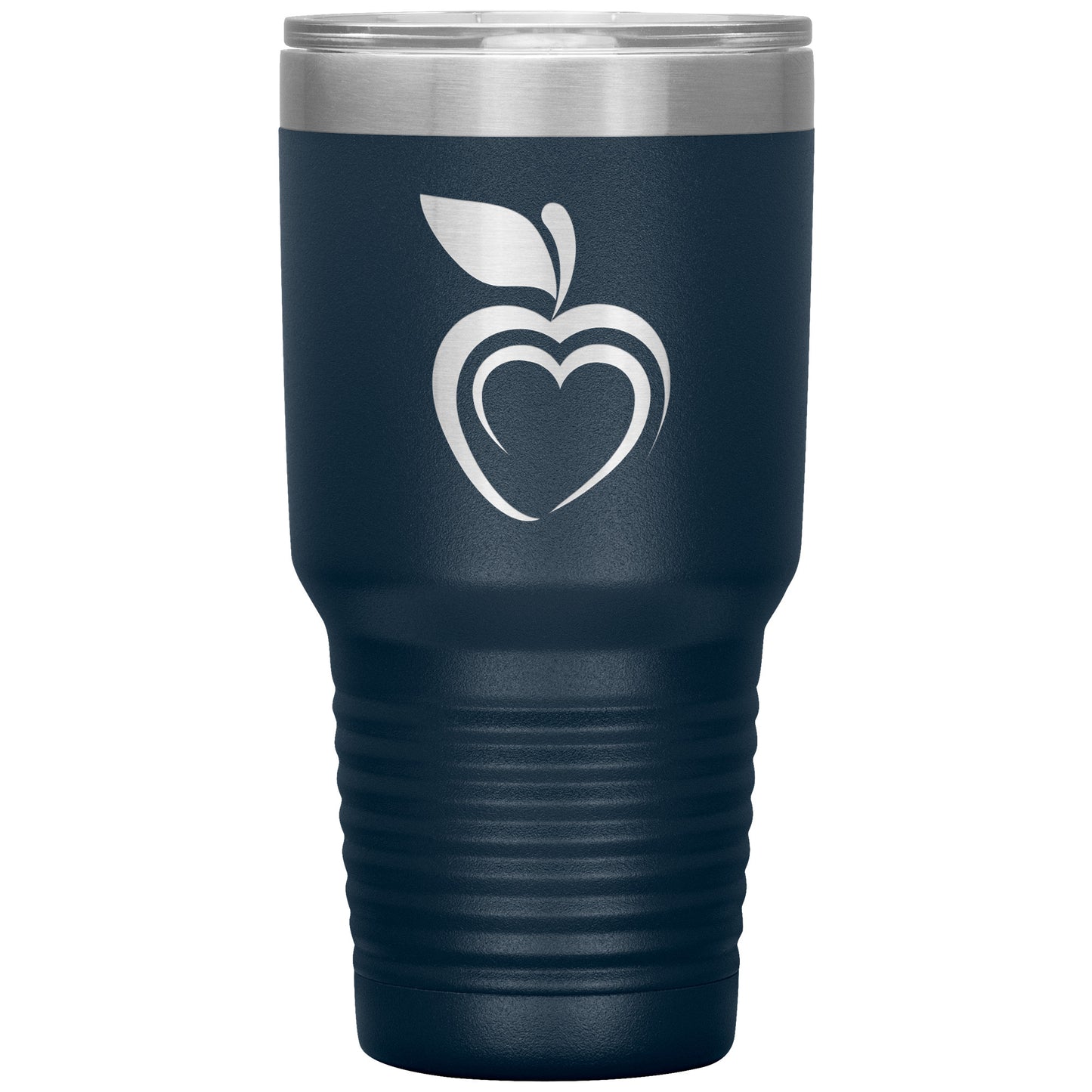 Silhouette Apple Heart 30oz Travel Tumbler