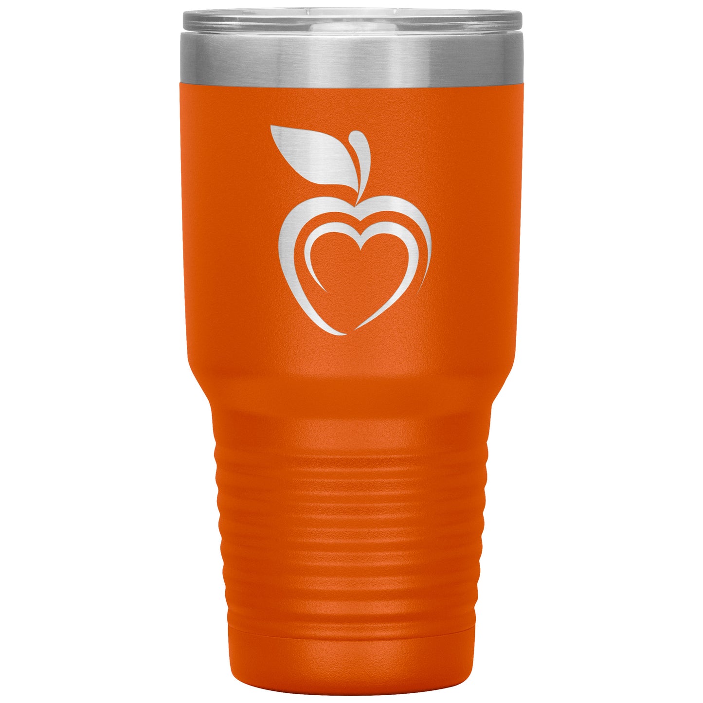 Silhouette Apple Heart 30oz Travel Tumbler