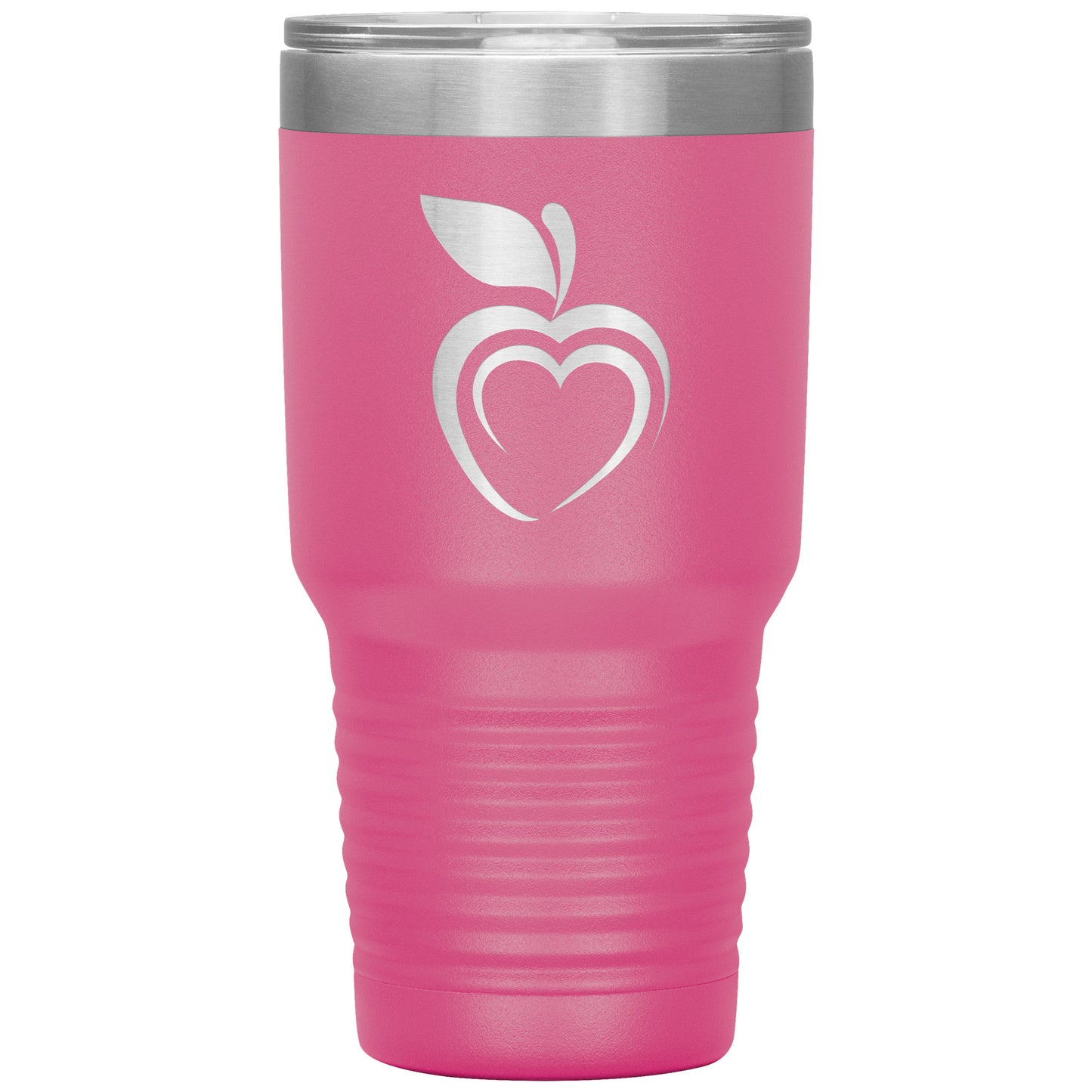 Silhouette Apple Heart 30oz Travel Tumbler