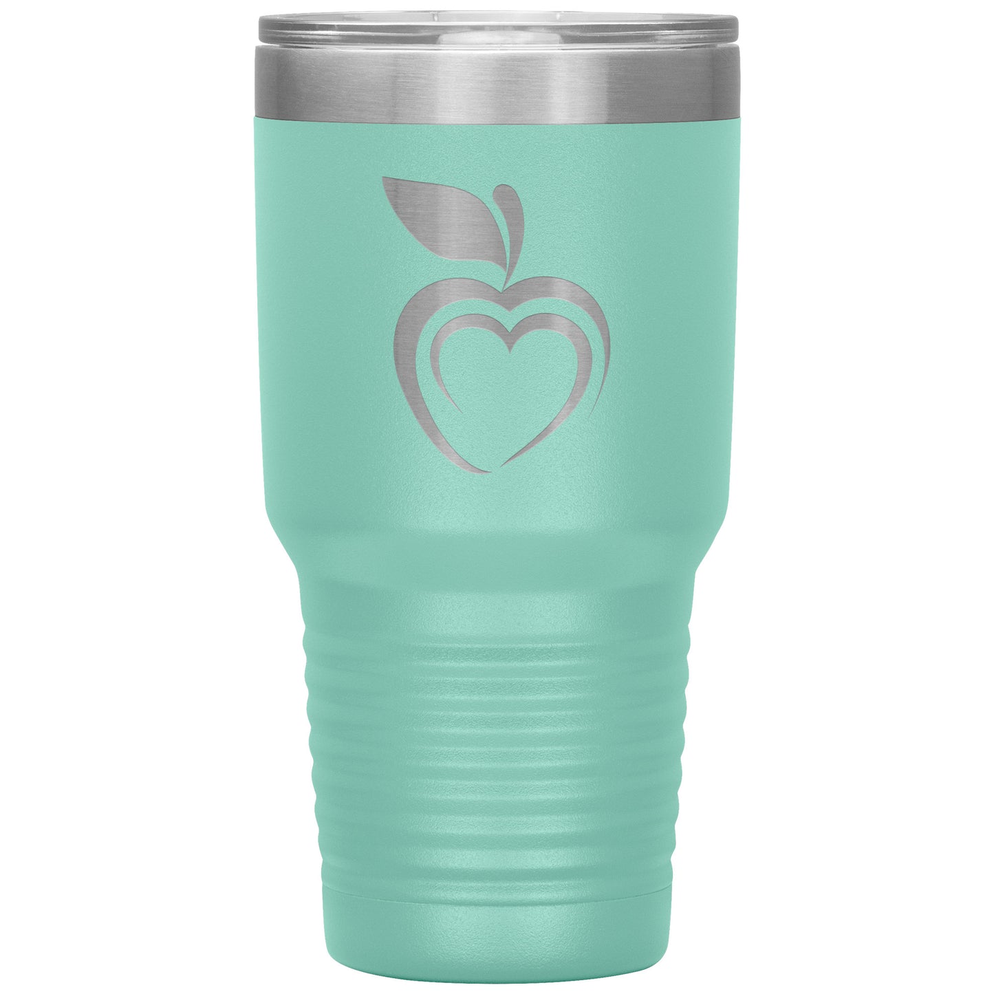 Silhouette Apple Heart 30oz Travel Tumbler