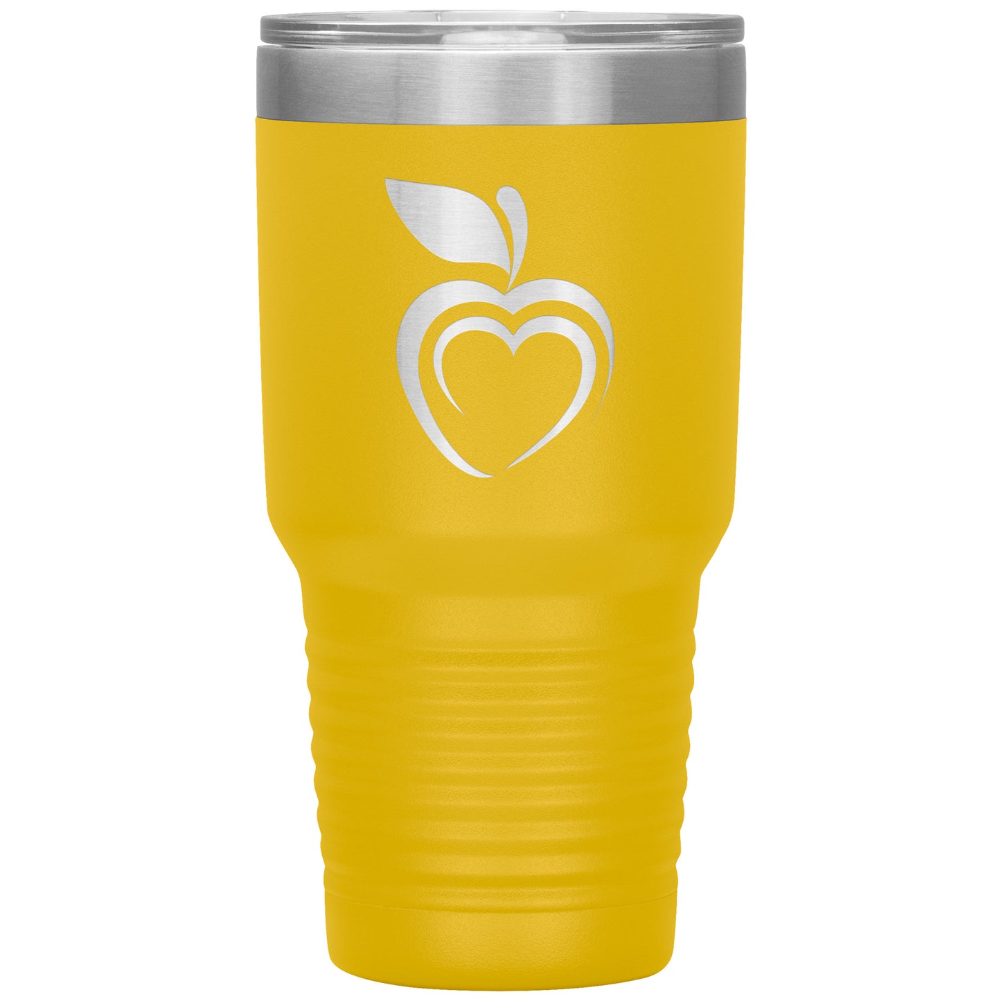 Silhouette Apple Heart 30oz Travel Tumbler