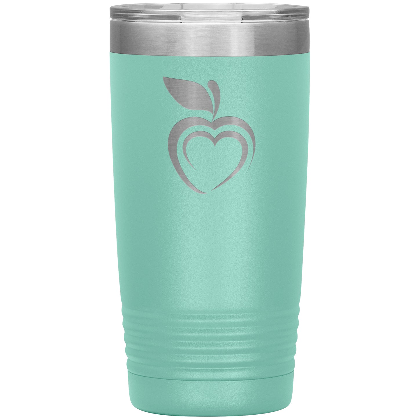 Silhouette Apple Heart Travel Tumbler