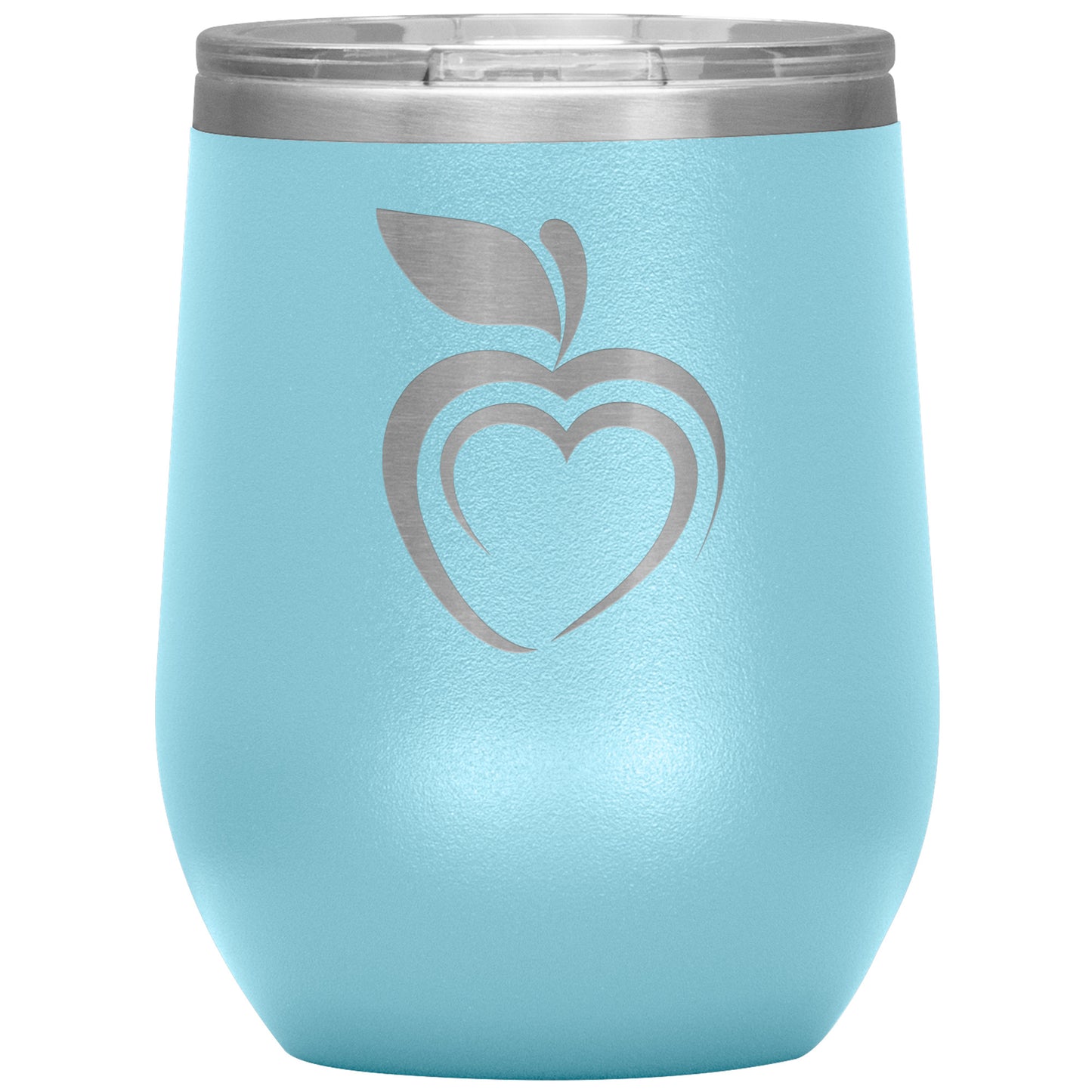Silhouette Apple Heart Wine Tumbler