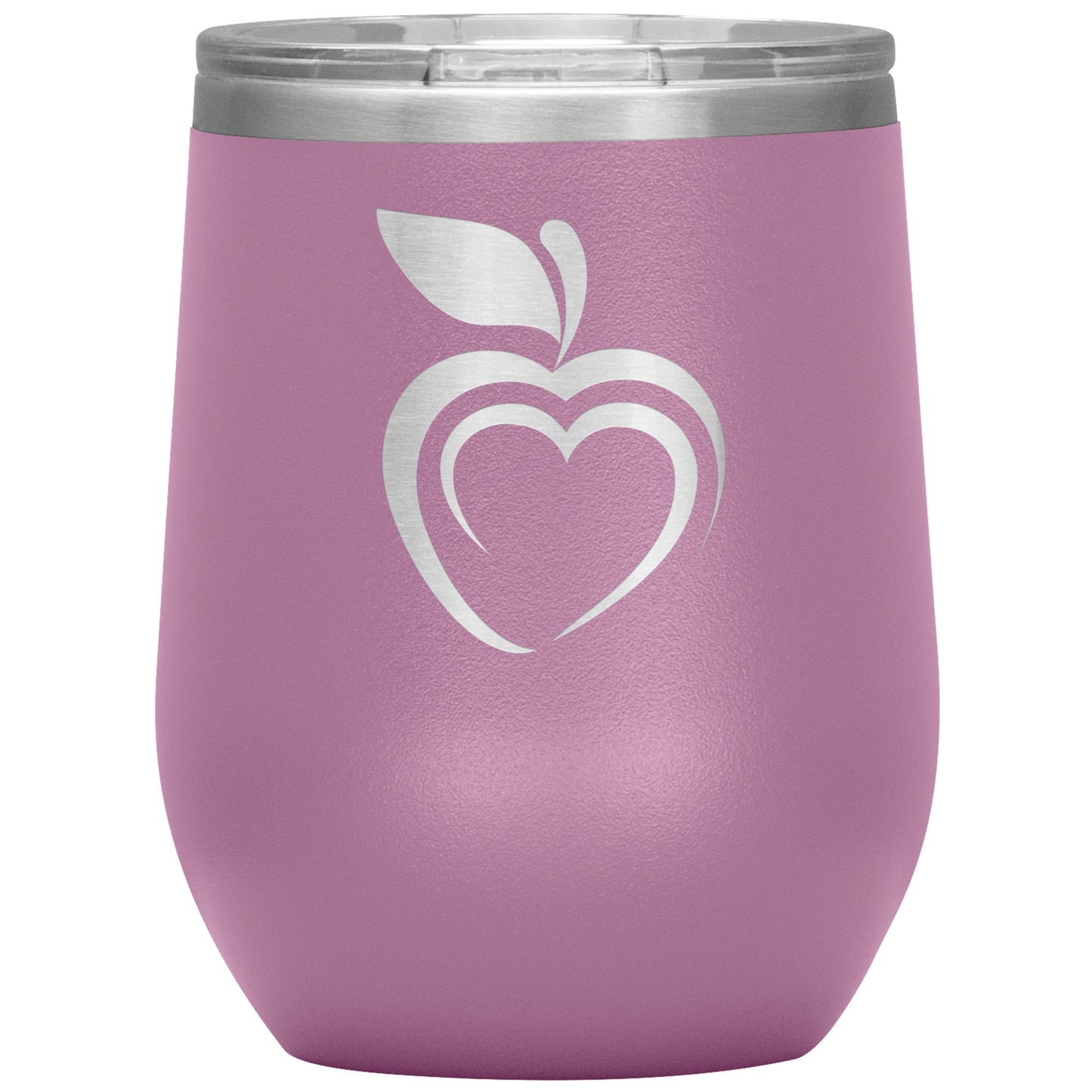 Silhouette Apple Heart Wine Tumbler