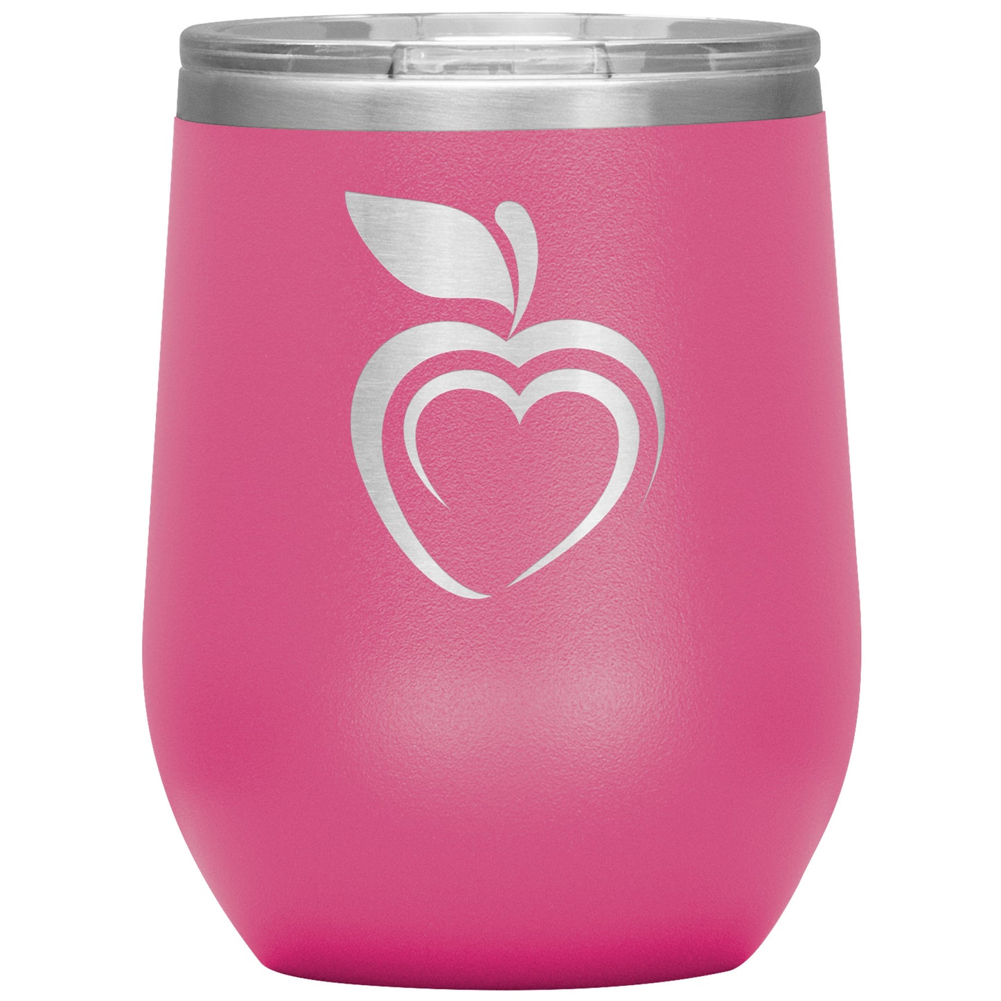 Silhouette Apple Heart Wine Tumbler