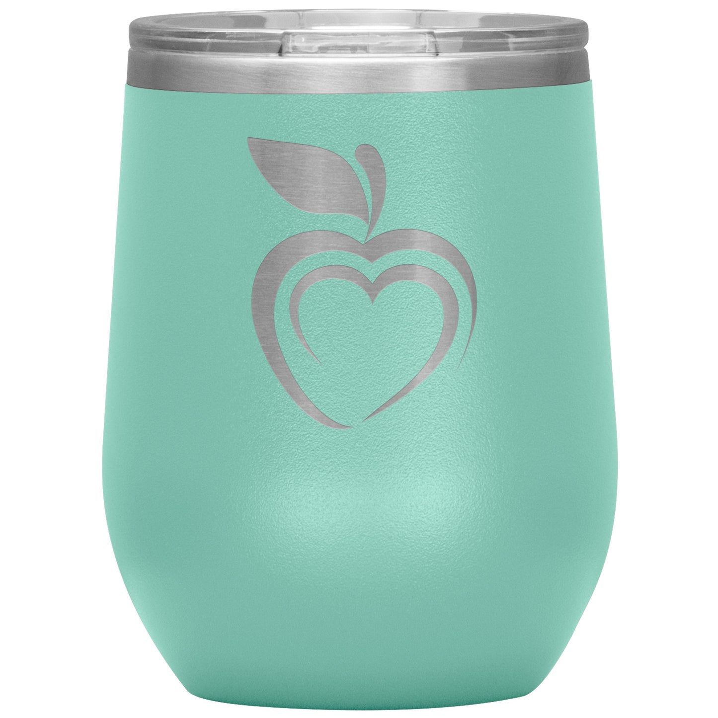 Silhouette Apple Heart Wine Tumbler