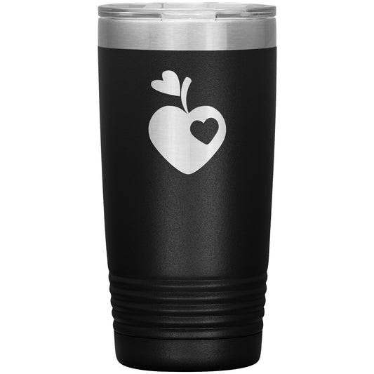 Sweet Apple Heart Travel Tumbler