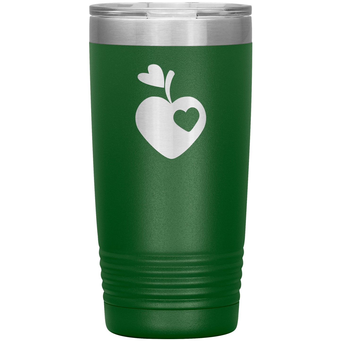 Sweet Apple Heart Travel Tumbler