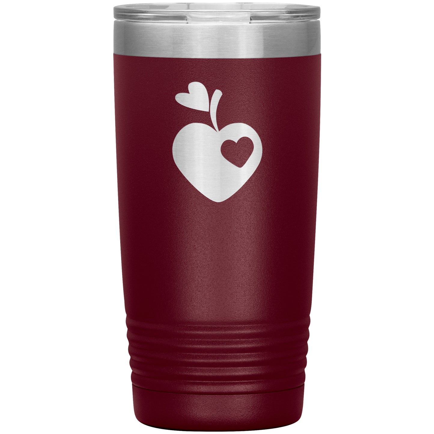 Sweet Apple Heart Travel Tumbler