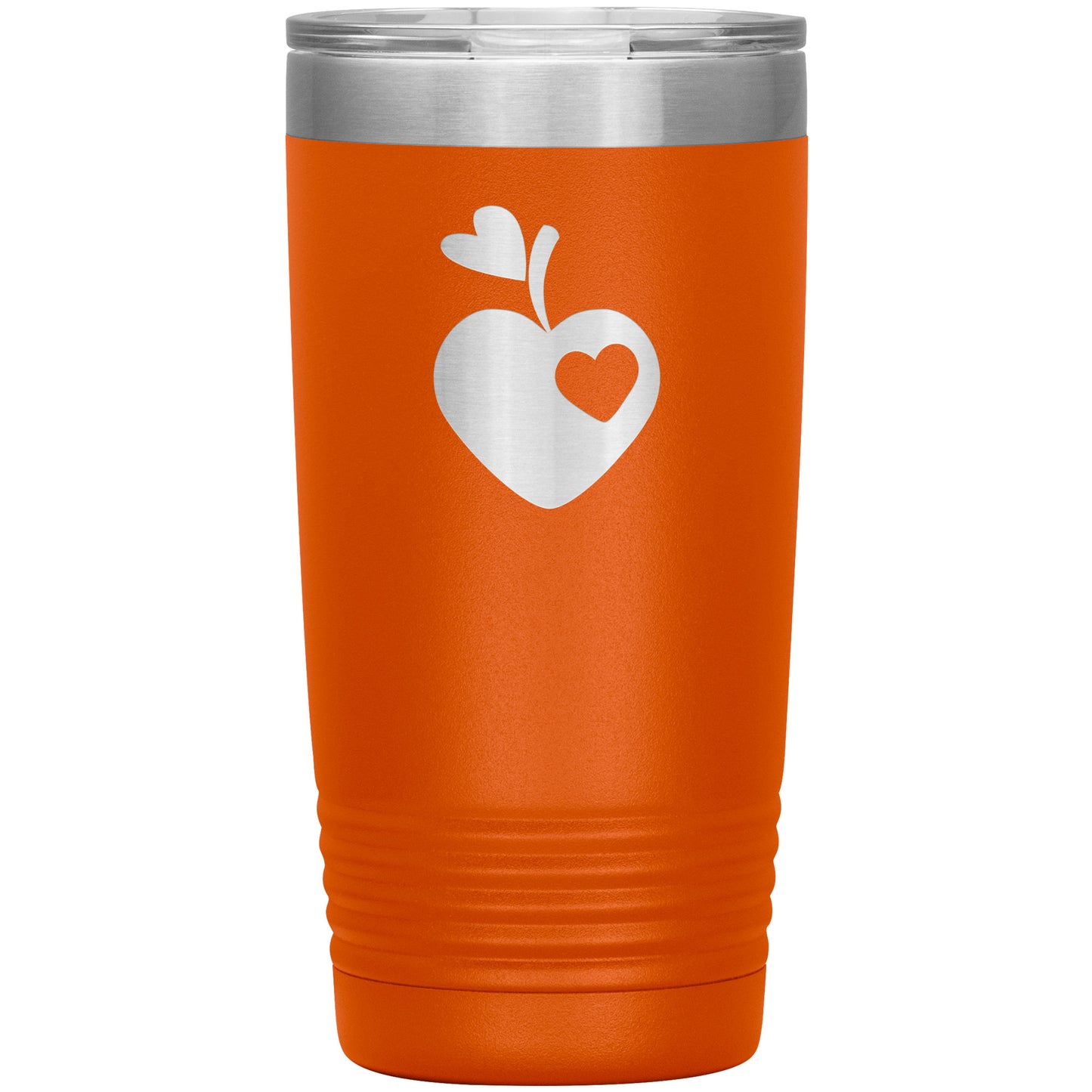 Sweet Apple Heart Travel Tumbler