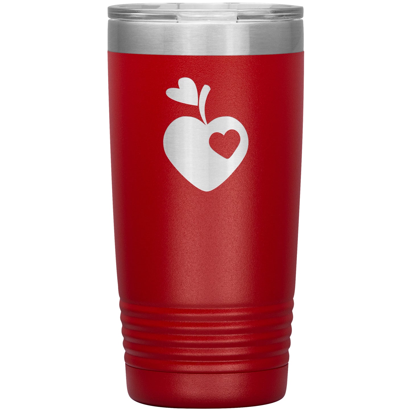 Sweet Apple Heart Travel Tumbler