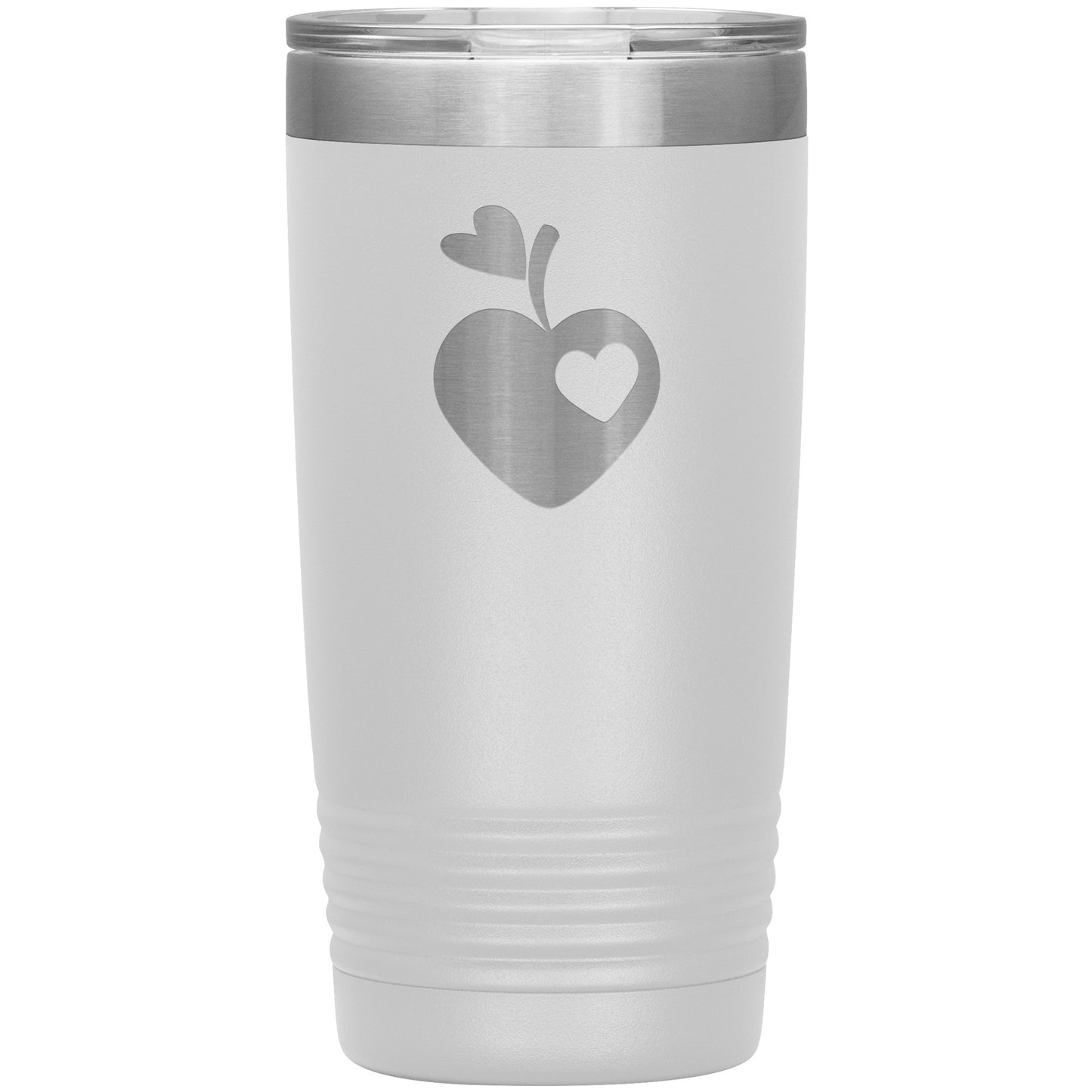 Sweet Apple Heart Travel Tumbler