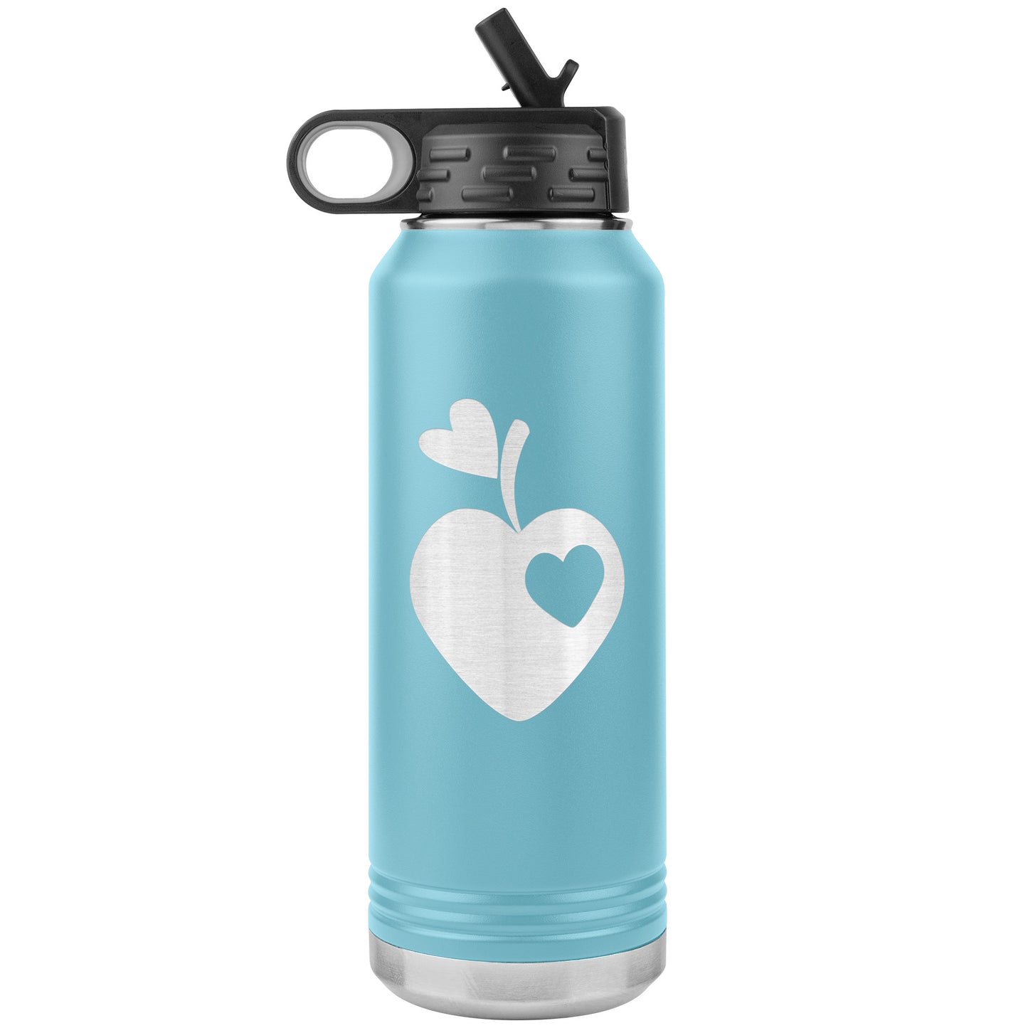 Sweet Apple Heart Water Bottle Tumbler