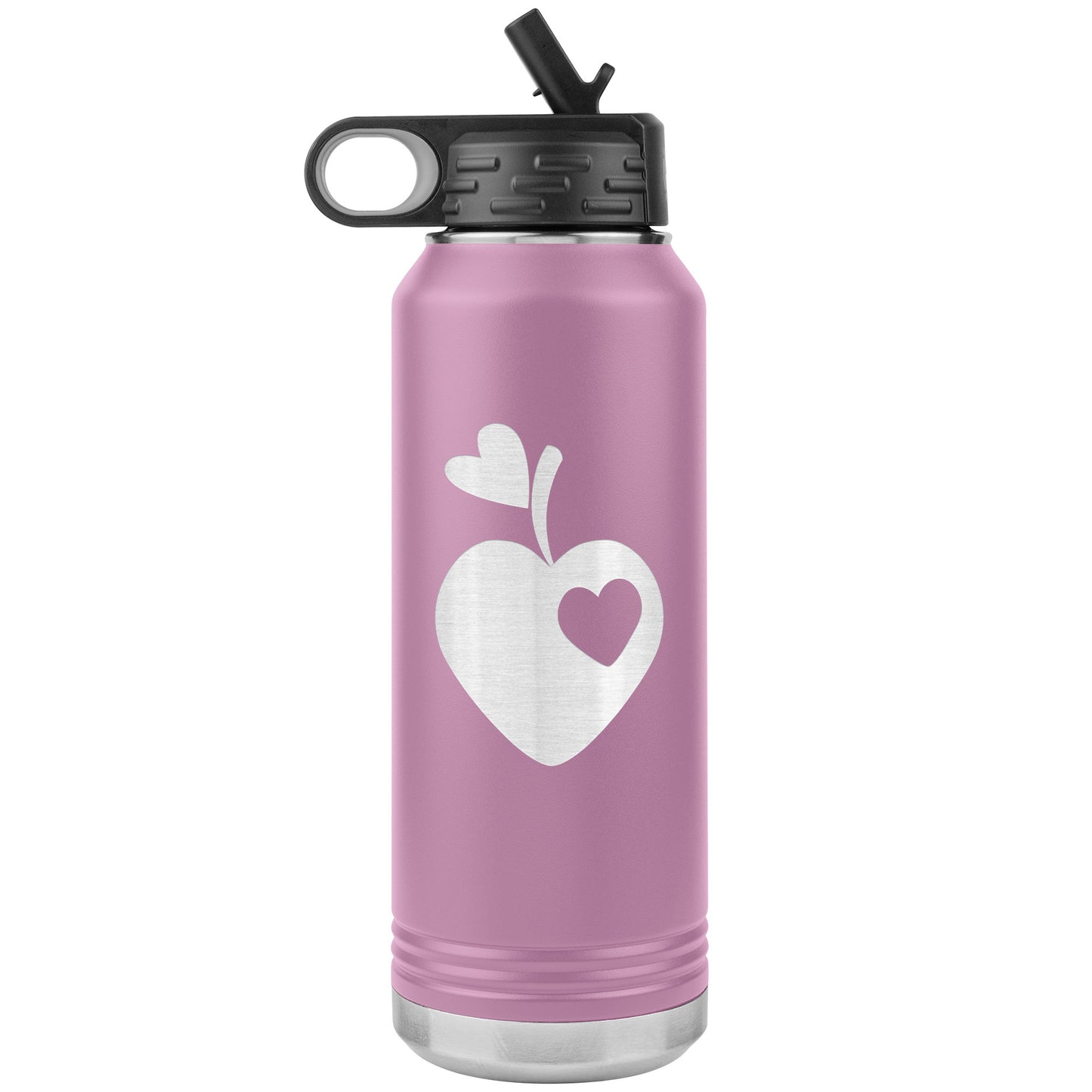 Sweet Apple Heart Water Bottle Tumbler