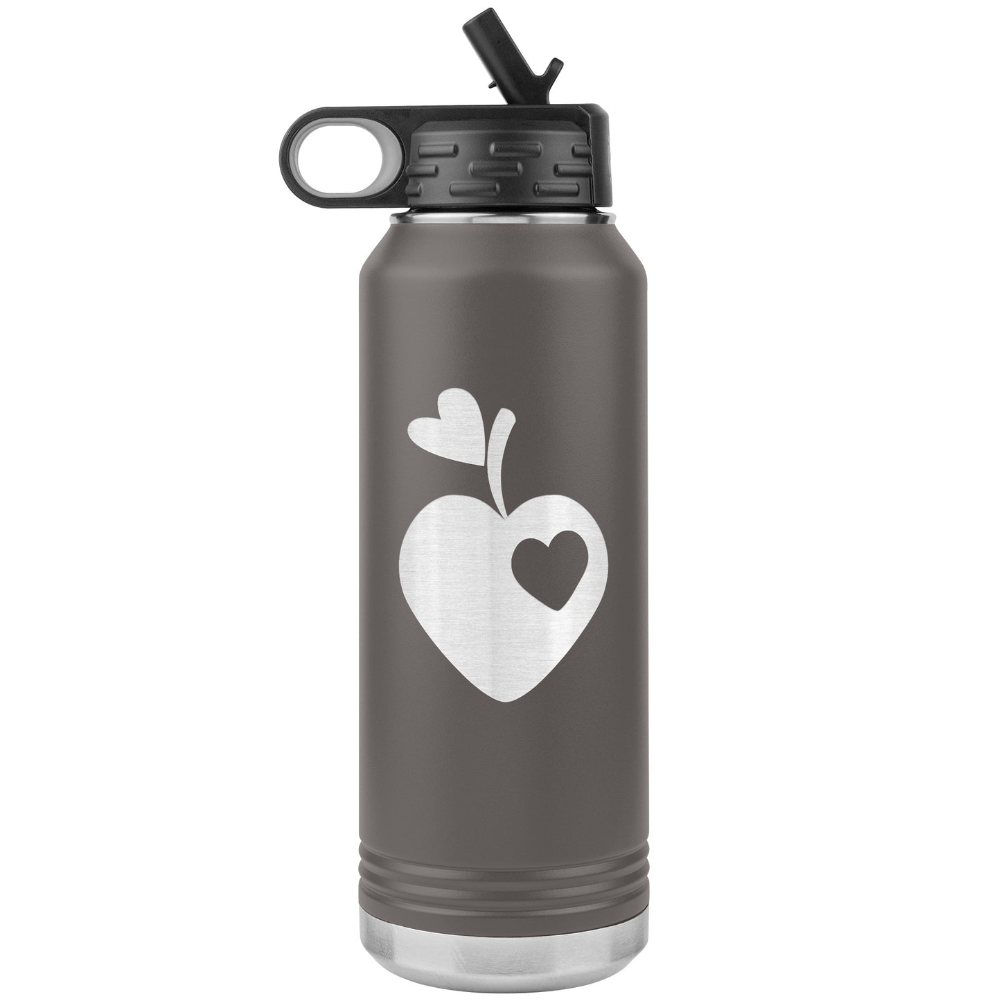 Sweet Apple Heart Water Bottle Tumbler