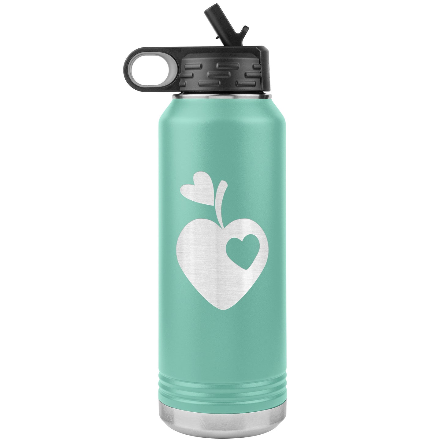 Sweet Apple Heart Water Bottle Tumbler