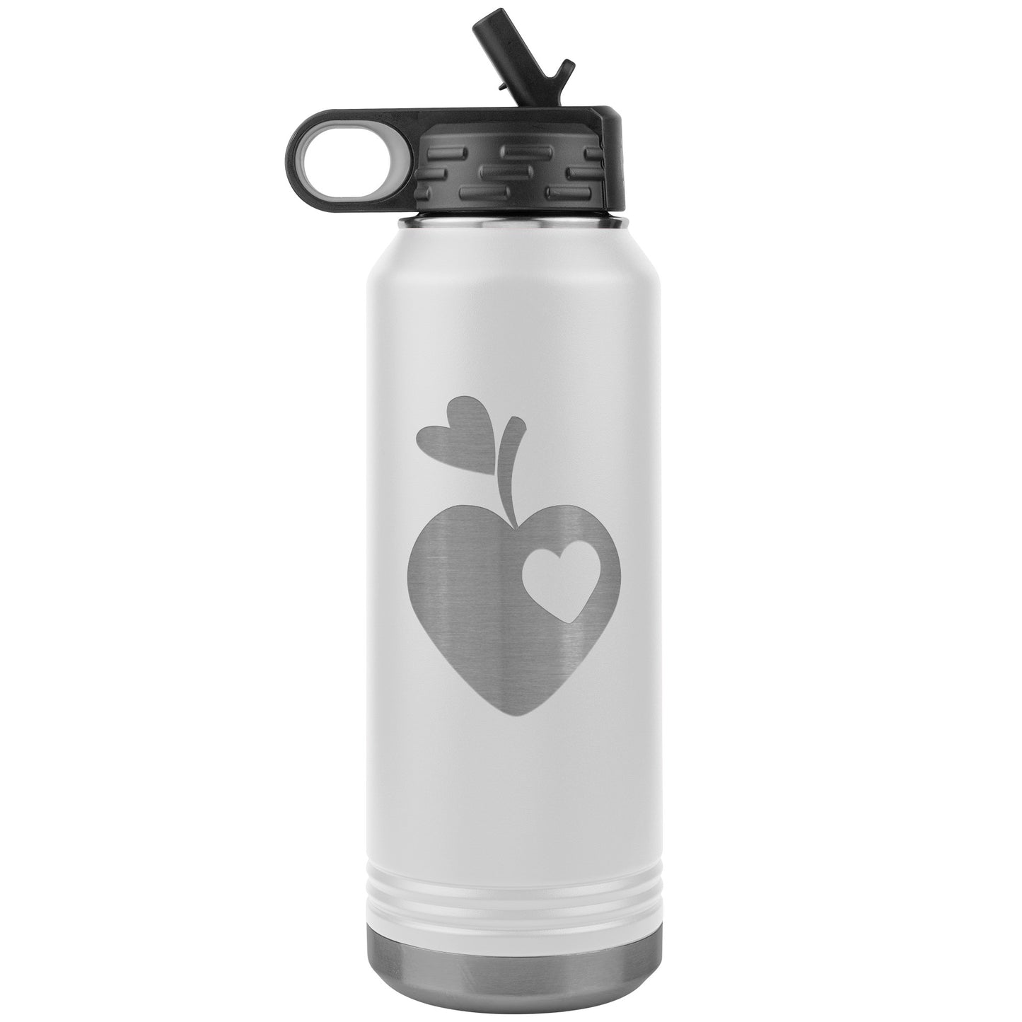 Sweet Apple Heart Water Bottle Tumbler