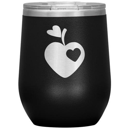 Sweet Apple Heart Wine Tumbler