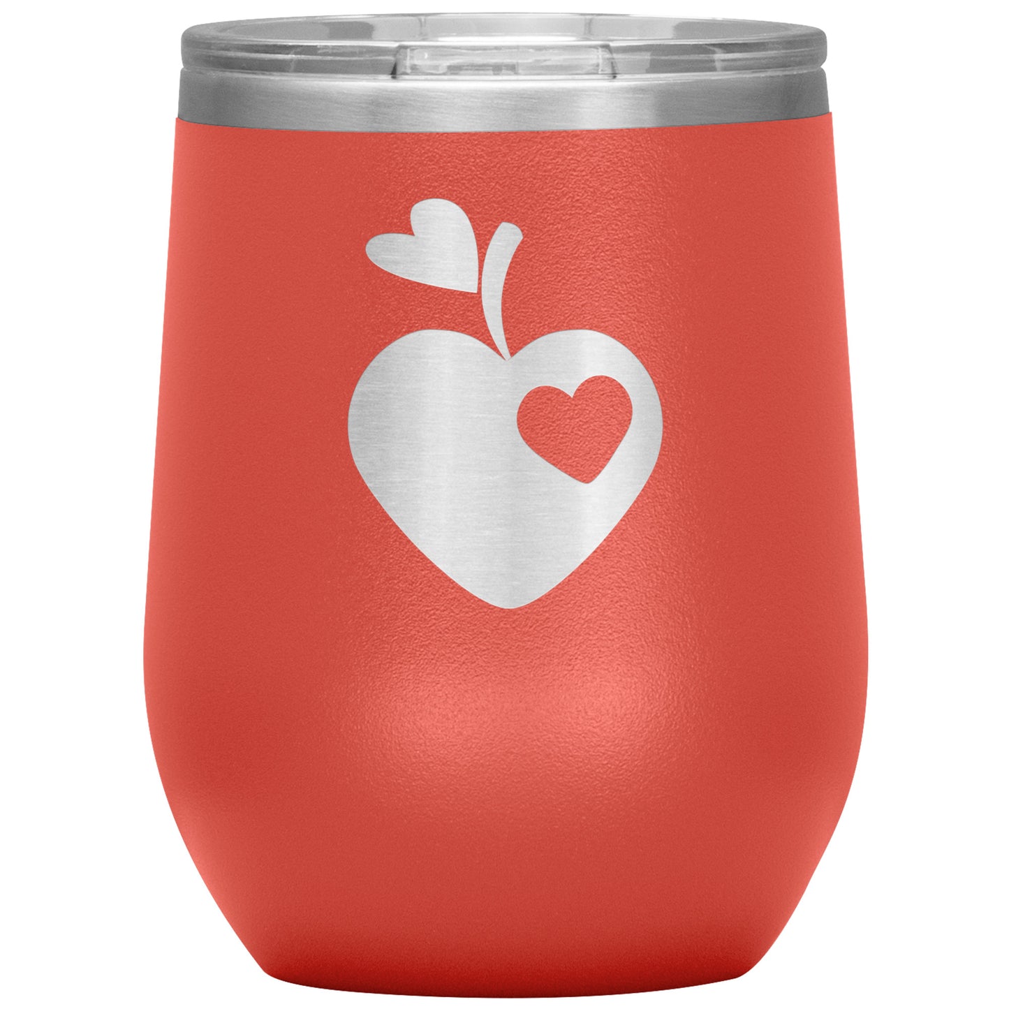 Sweet Apple Heart Wine Tumbler