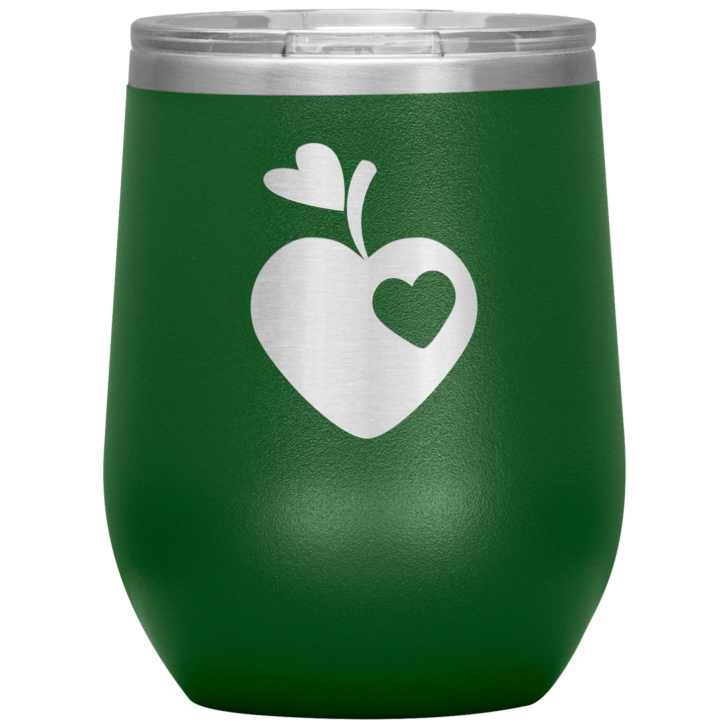 Sweet Apple Heart Wine Tumbler