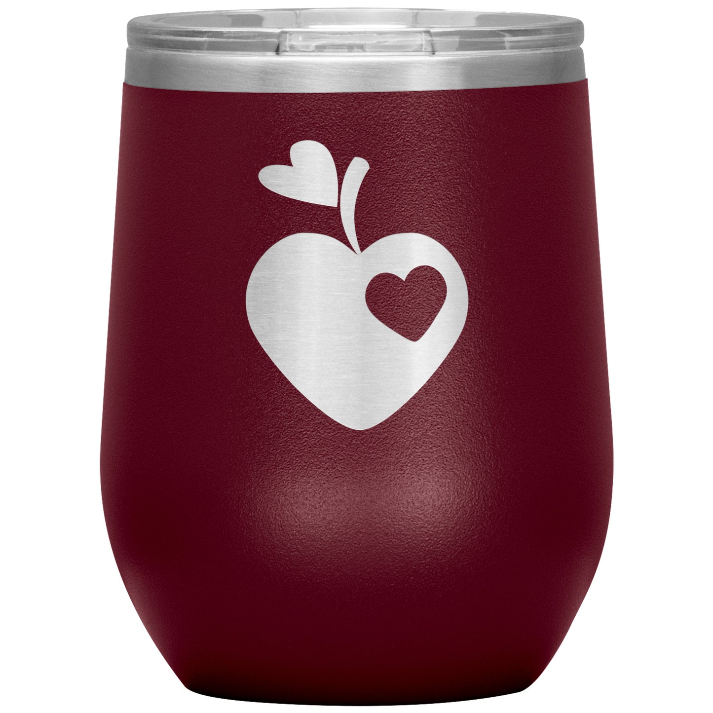 Sweet Apple Heart Wine Tumbler