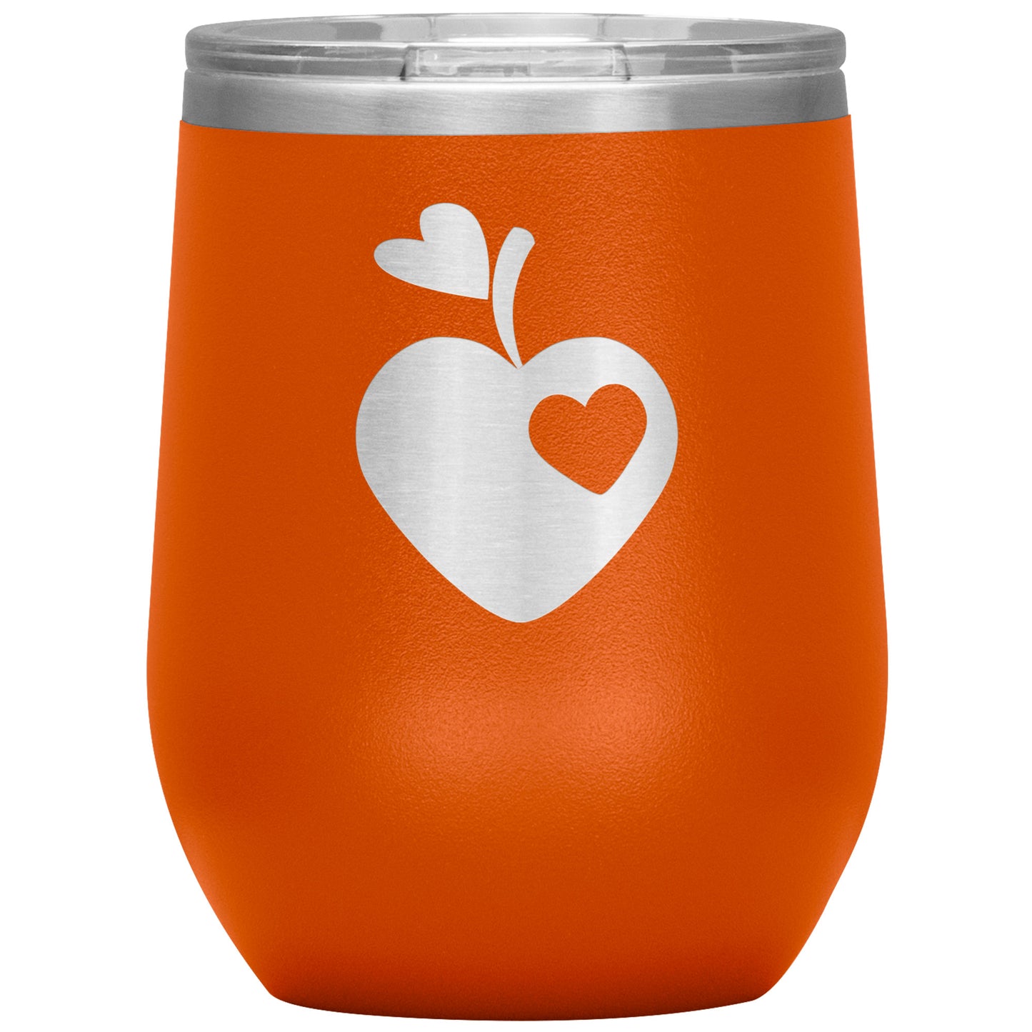Sweet Apple Heart Wine Tumbler